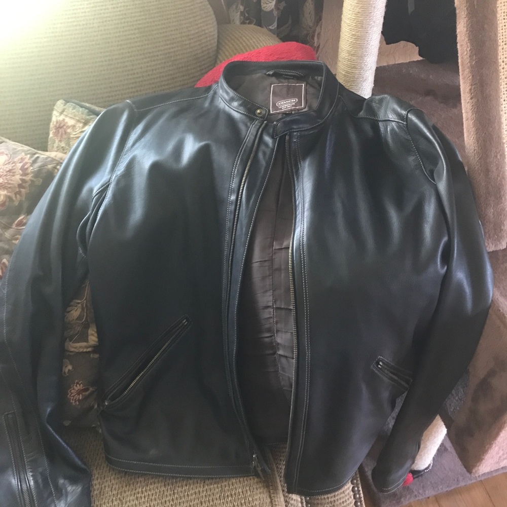 Men’s Coach leather Jacket size XL